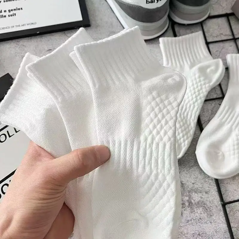 Disposable Socks for Men and Women, Solid Color Short Socks, Sweat-Absorbent, Anti-Odor, Breathable, Travel Daily-Use Socks, Black, White, Gray, Mid-Length Socks — feature 7