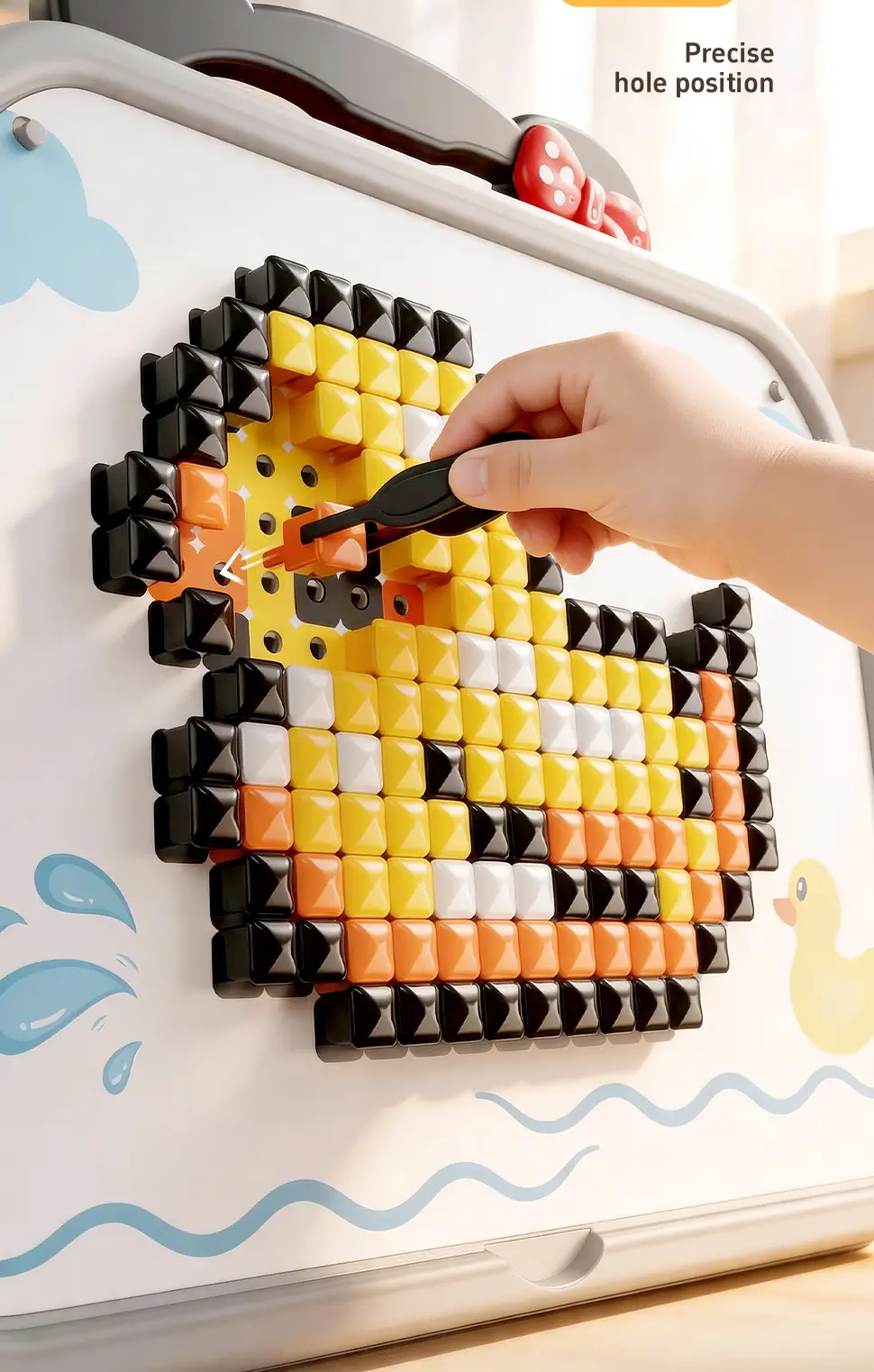 3D Mushroom-Shaped Peg Puzzle Cross-Border Children's DIY Puzzle Storage Box Insertable Educational Early Learning Assembly Toy Wholesale — feature 4