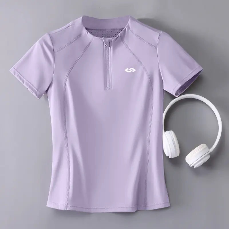 Professional Running Women's Sports Suit 2026 New Style Yoga Wear Short-Sleeved Morning Running Quick-Drying Clothing Breathable Sweat-Absorbent Fitness Clothing