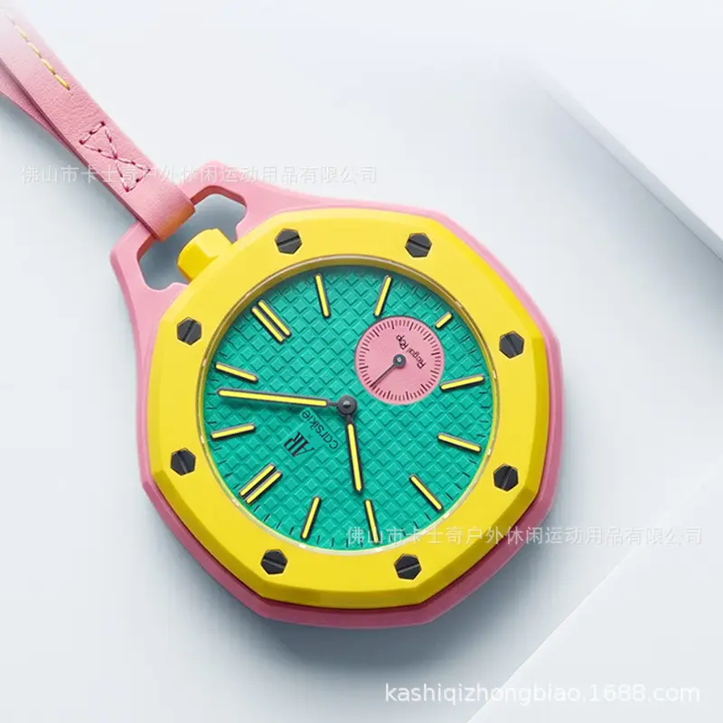 Ap Cross-Border Collaboration New Dopamine Quartz Pocket Watch, Light Luxury Waterproof Fashion Simple Unisex Wristwatch