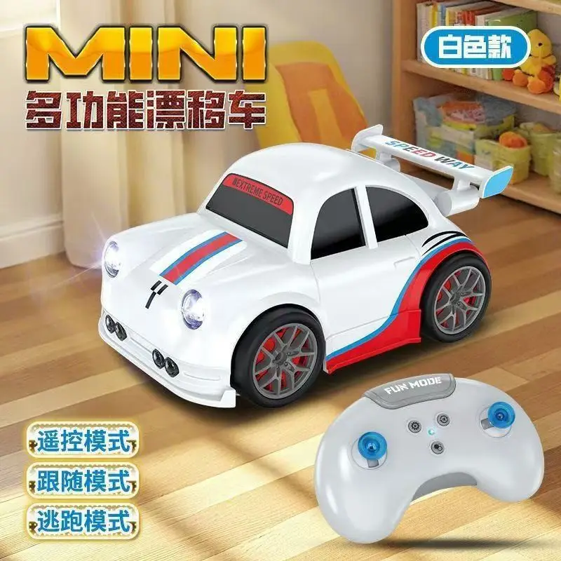 Children's Escape Drift Mini Remote Control Car with Sensor Following Function, Dual-Mode Cartoon Toy Car Wholesale Rc Car