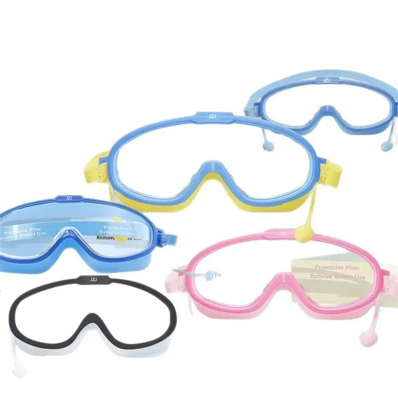 Baby Swimming Goggles, Silicone Waterproof Cap, Child Shampooing, Baby Bathing, Waterproof Silicone Swimming Goggles for Children