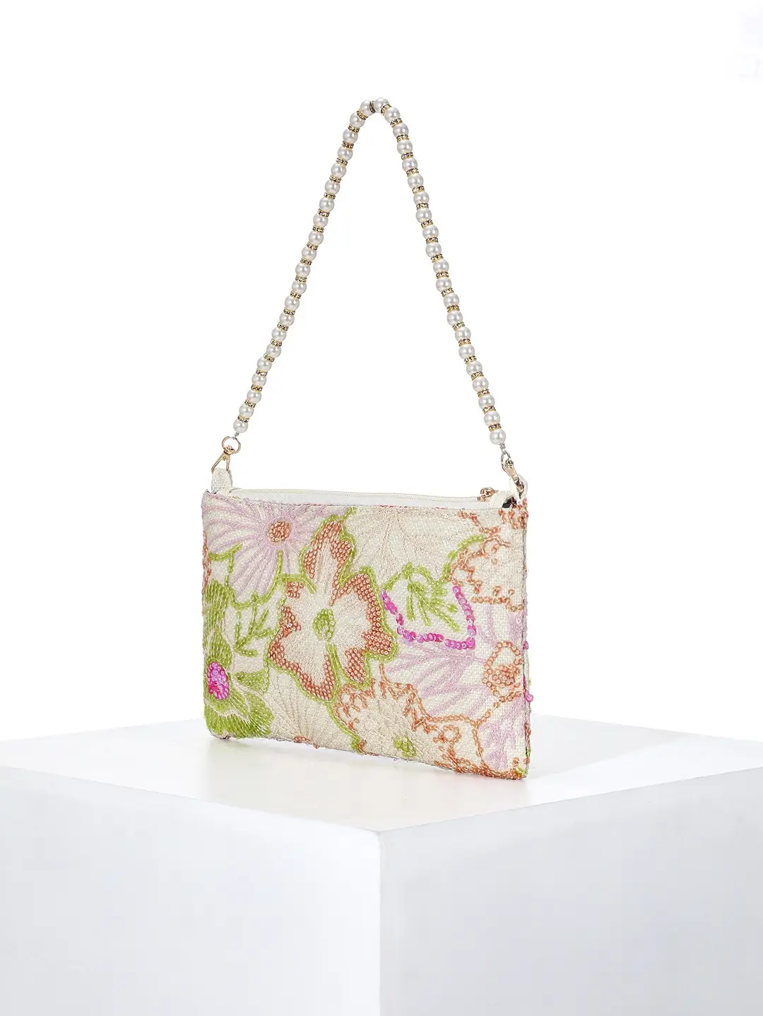 New Chinese-Style Embroidered Pearl Handbag for Evening Events 2026 New Niche Design Embroidered Sequin Bag Single Shoulder Underarm Bag — feature 4