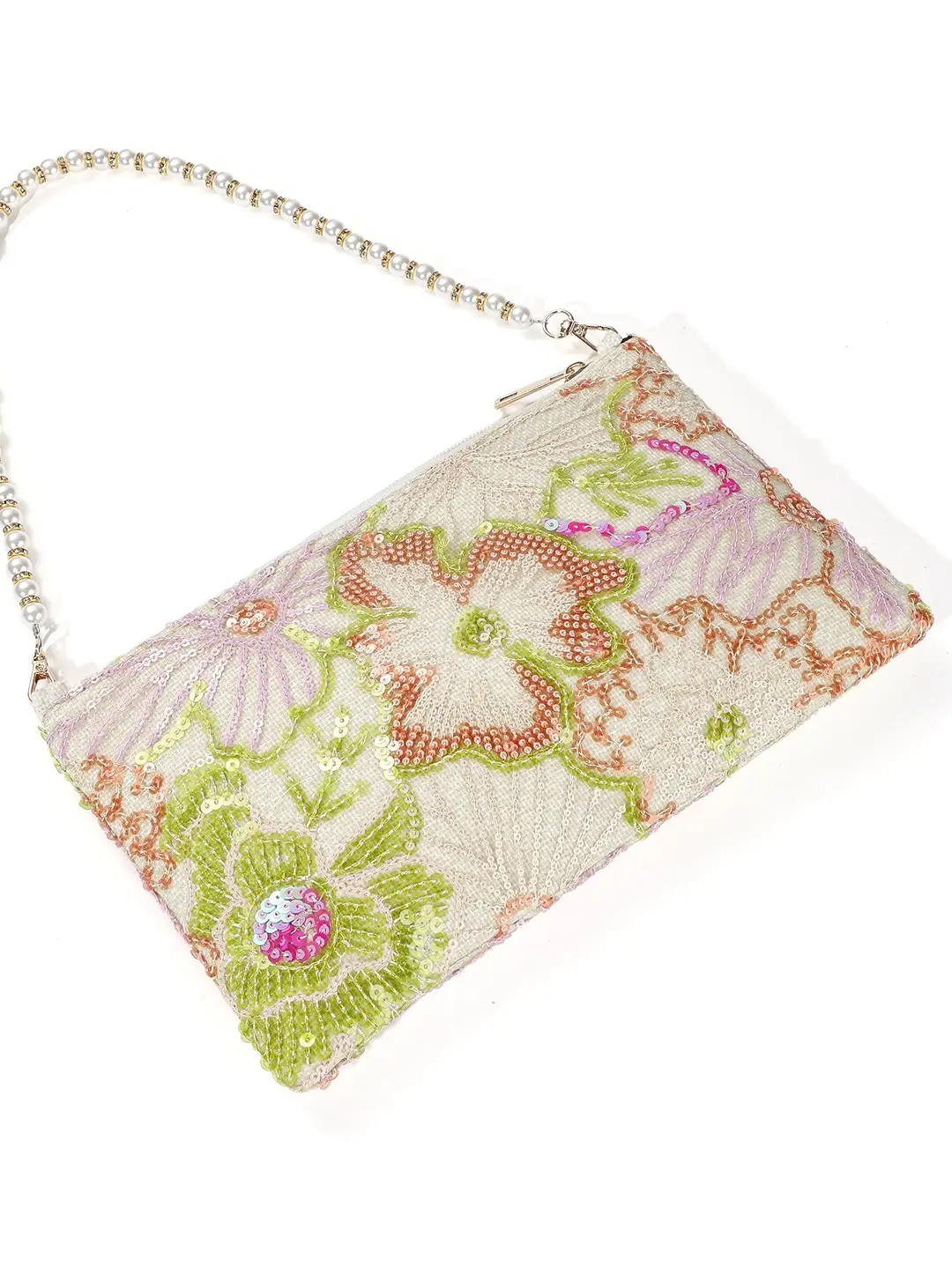 New Chinese-Style Embroidered Pearl Handbag for Evening Events 2026 New Niche Design Embroidered Sequin Bag Single Shoulder Underarm Bag — feature 7