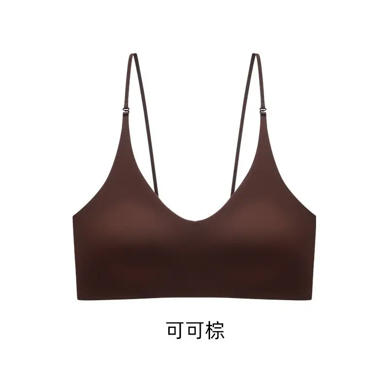 Ultra-Thin Invisible Skin-Friendly Lingerie for Women with Small Busts, Seamless Foundation-Like Coverage, Cross-Back Design, Side Breast Support, Anti-Sagging Bra