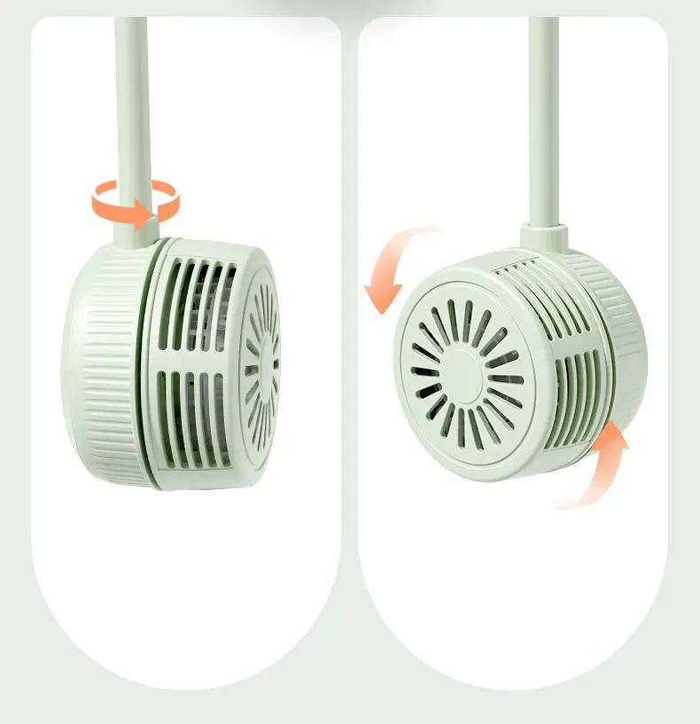 Mini Neck Fan USB Rechargeable Portable Bladeless Fan Foldable Neck Fan — feature 11