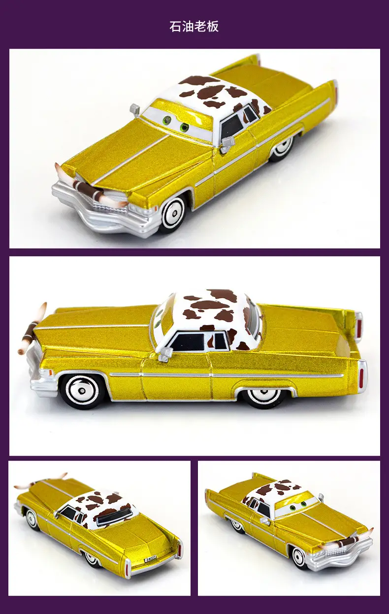 Cars: the Racing Story Toy Alloy Car Model Lightning Mcqueen Black Warrior Mater Brown Lightning Oil — feature 6