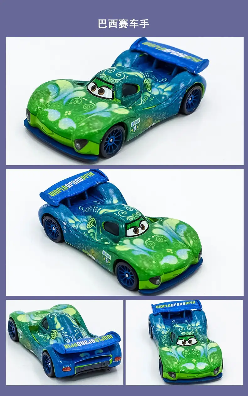 Cars: the Racing Story Toy Alloy Car Model Lightning Mcqueen Black Warrior Mater Brown Lightning Oil — feature 8