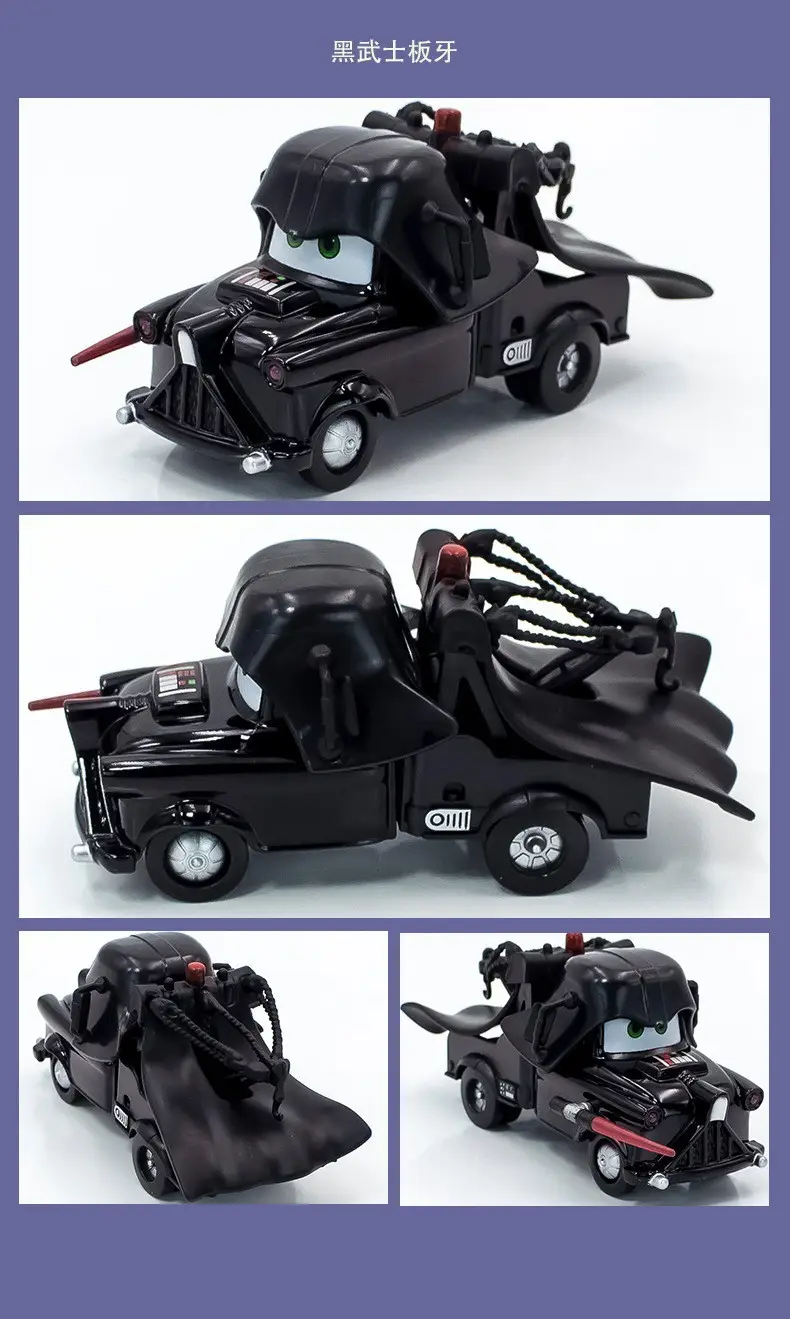 Cars: the Racing Story Toy Alloy Car Model Lightning Mcqueen Black Warrior Mater Brown Lightning Oil — feature 9