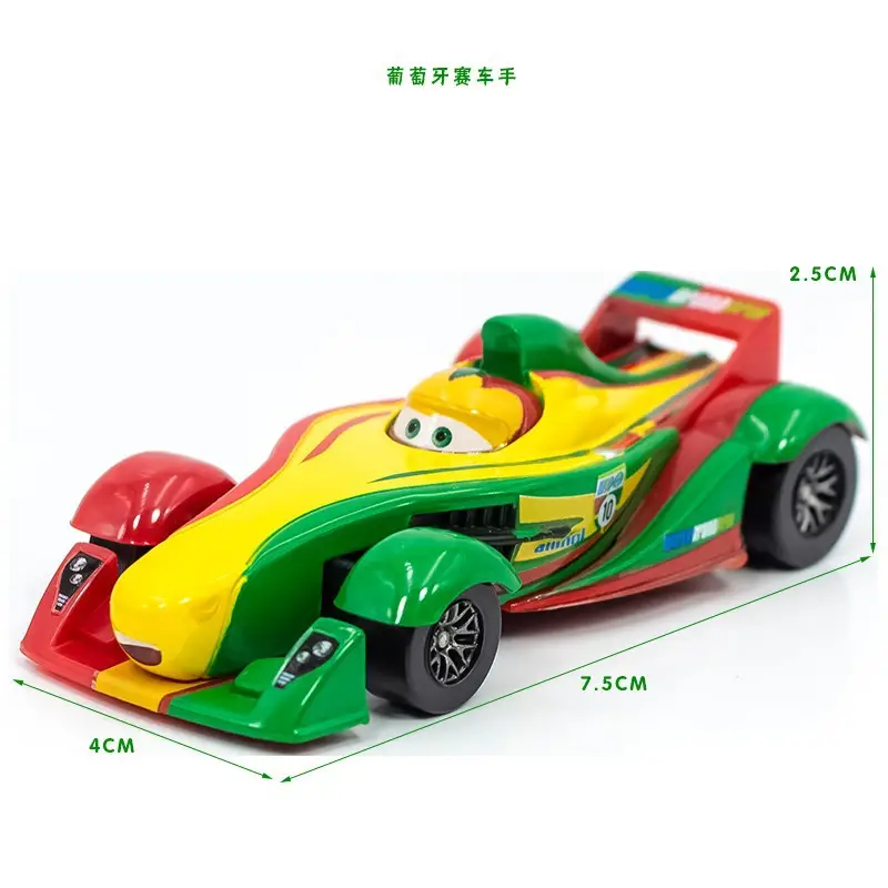 Cars: the Racing Story Toy Alloy Car Model Lightning Mcqueen Black Warrior Mater Brown Lightning Oil - Image 2