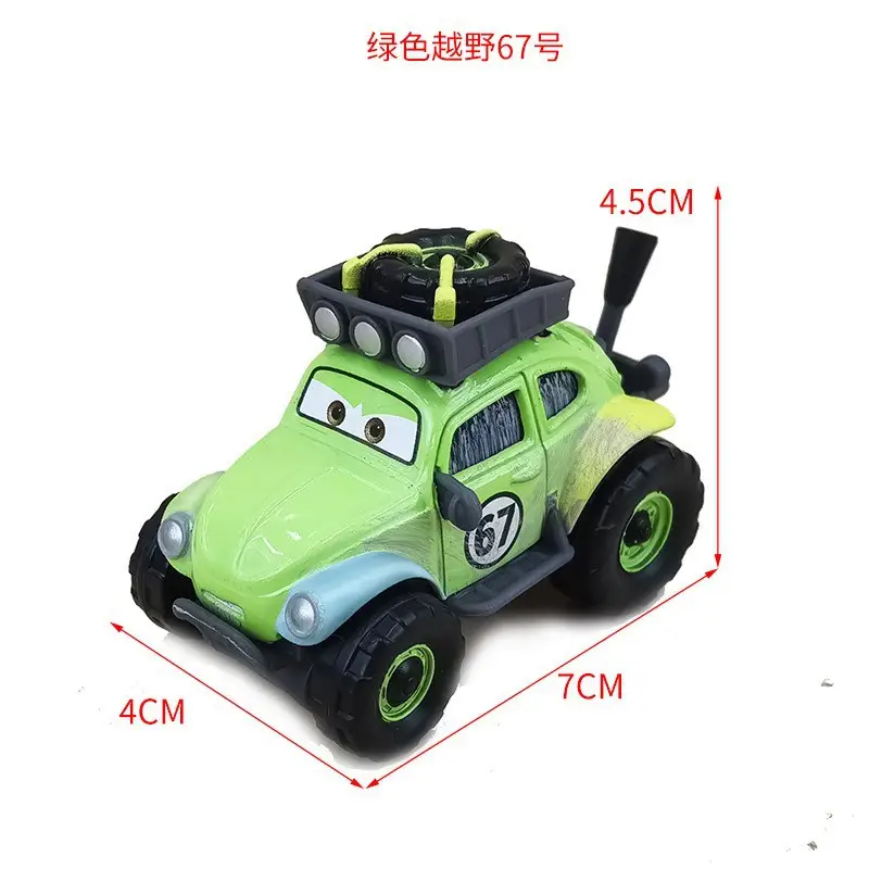 Cars: the Racing Story Toy Alloy Car Model Lightning Mcqueen Black Warrior Mater Brown Lightning Oil - Image 4