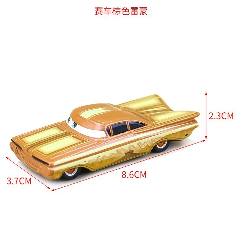 Cars: the Racing Story Toy Alloy Car Model Lightning Mcqueen Black Warrior Mater Brown Lightning Oil - Image 5