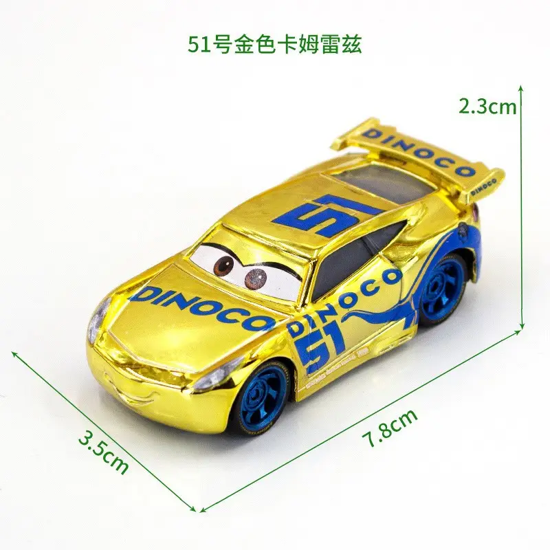 Cars: the Racing Story Toy Alloy Car Model Lightning Mcqueen Black Warrior Mater Brown Lightning Oil - Image 8