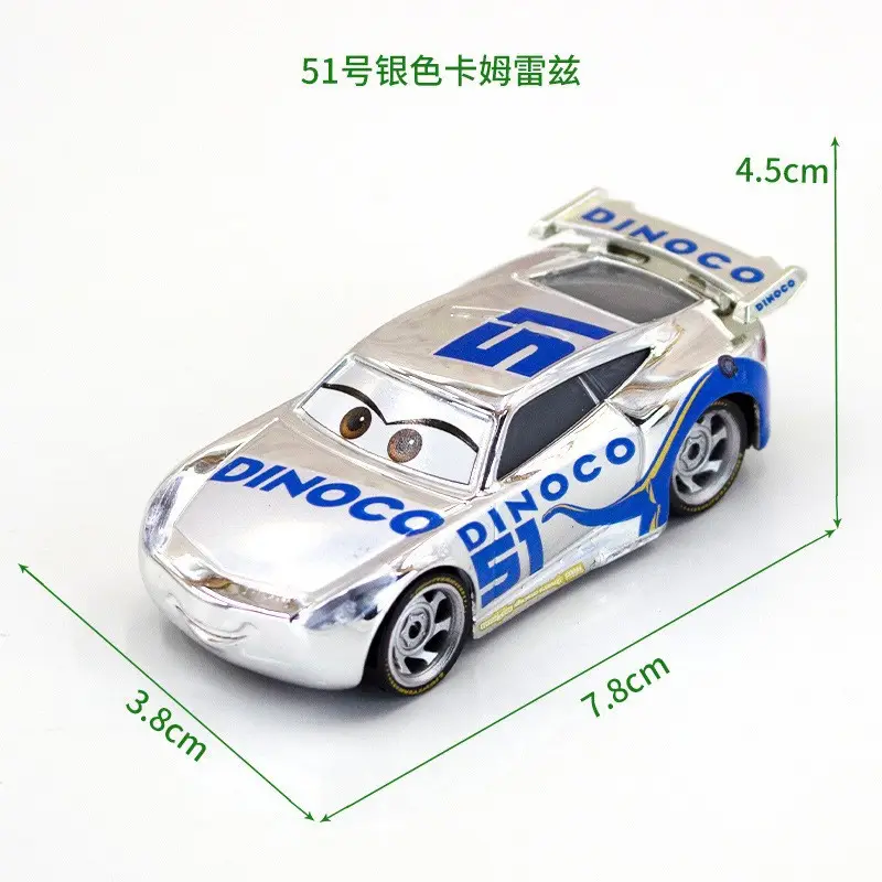 Cars: the Racing Story Toy Alloy Car Model Lightning Mcqueen Black Warrior Mater Brown Lightning Oil - Image 9