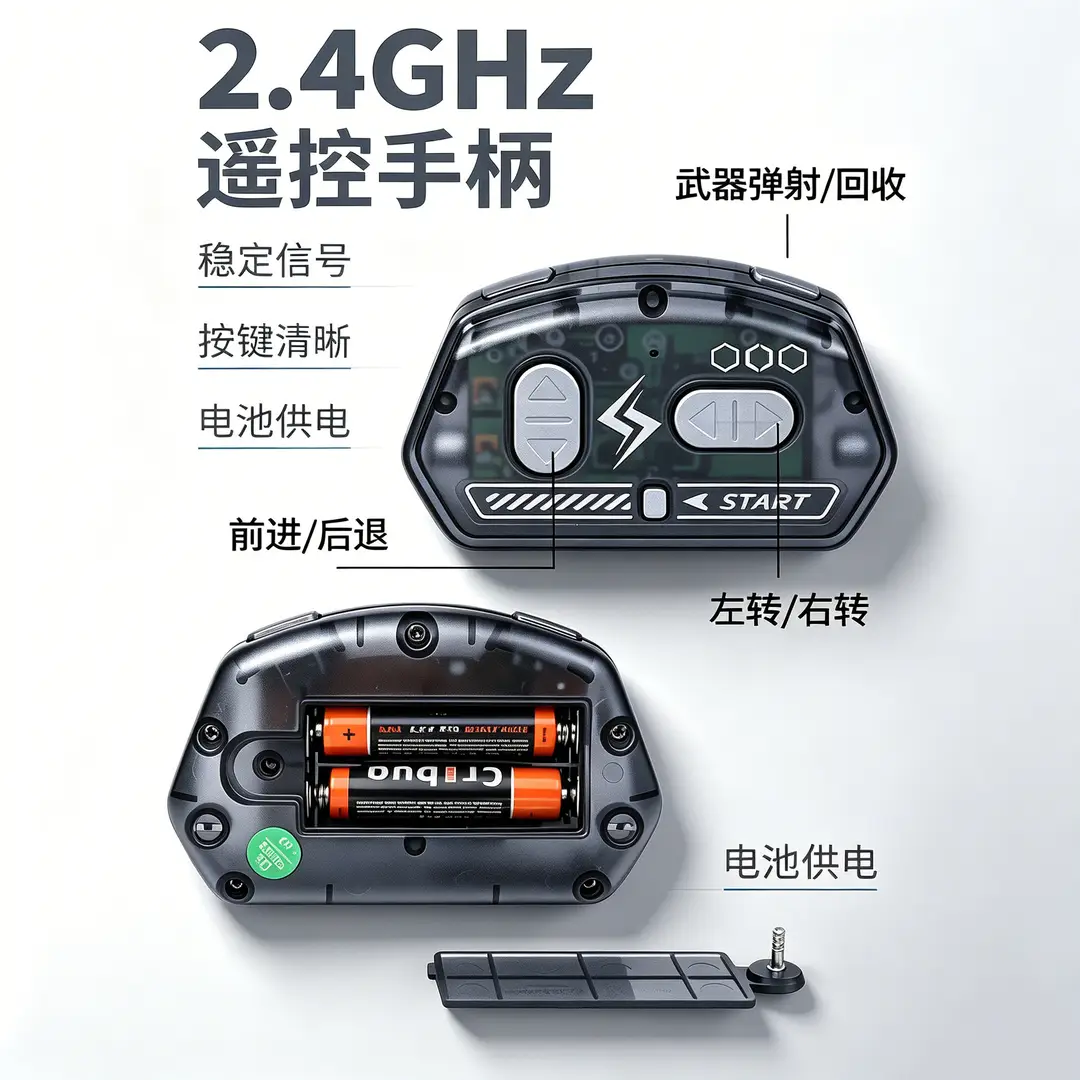 Two-Player Fighting Armored Remote Control Car Toy, Parent-Child Battle, Armored Drift Tank, Collision Competition, Electric Toy Car