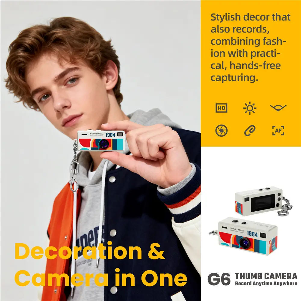 Cross-Border G6 Mini Digital Camera Thumb Camera Student Outdoor Sports Camera Children's Pocket Camera