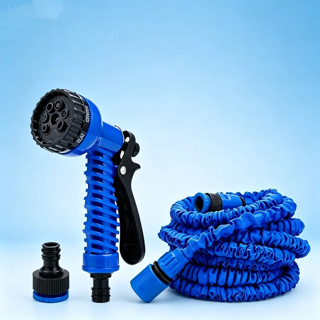 Household Multifunctional Water Hose Garden Nozzle, Freely Extendable, High-Pressure Vegetable Watering Sprinkler, Car Washing and Floor Cleaning Water Gun — feature 1