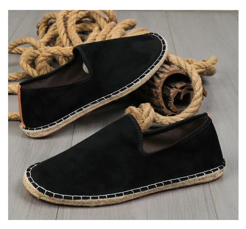 2026 New Men's Breathable Soft-Soled Espadrille Shoes, Casual Slip-Ons with Hand-Stitched Seams, Lightweight and Comfortable Men's Shoes — feature 25
