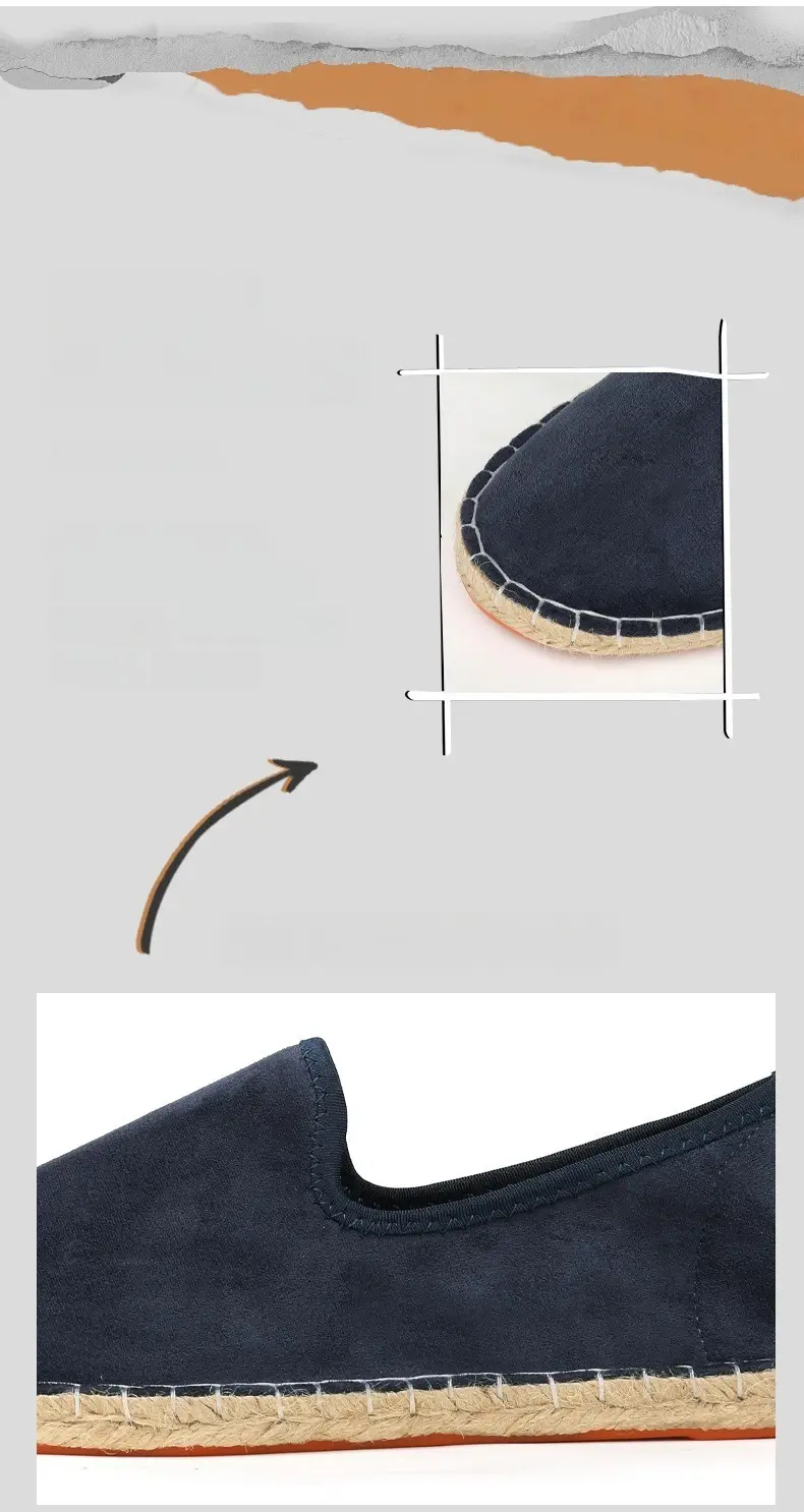 2026 New Men's Breathable Soft-Soled Espadrille Shoes, Casual Slip-Ons with Hand-Stitched Seams, Lightweight and Comfortable Men's Shoes — feature 28