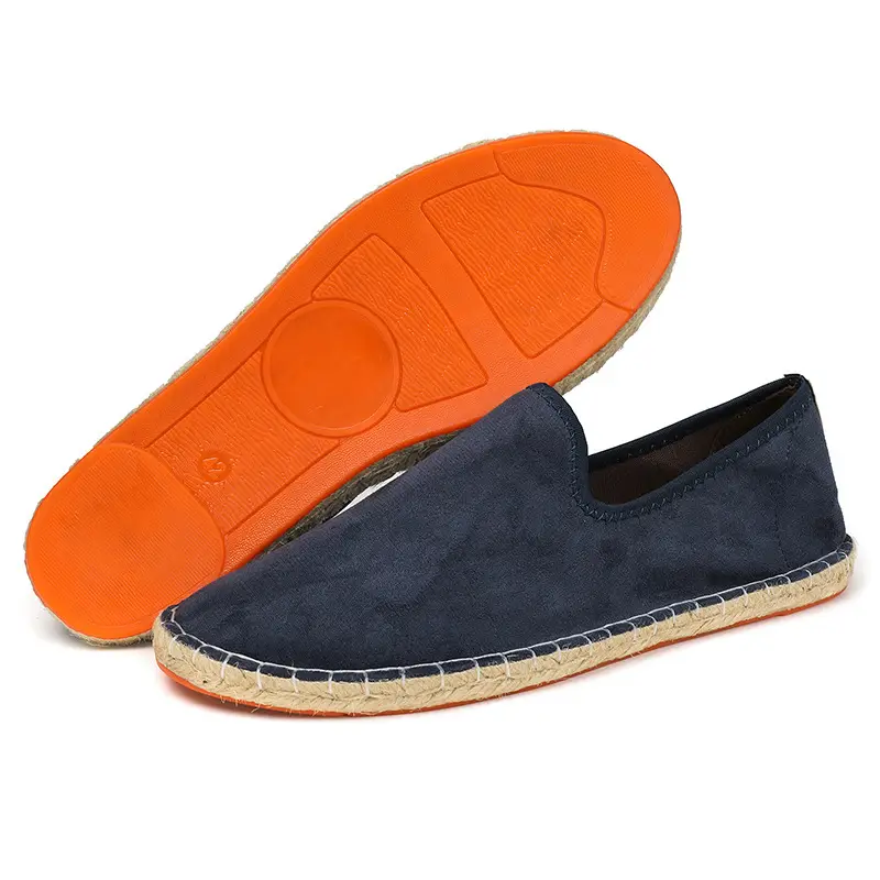 2026 New Men's Breathable Soft-Soled Espadrille Shoes, Casual Slip-Ons with Hand-Stitched Seams, Lightweight and Comfortable Men's Shoes