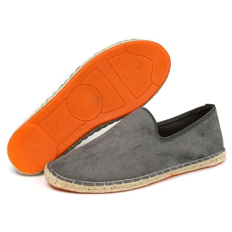 2026 New Men's Breathable Soft-Soled Espadrille Shoes, Casual Slip-Ons with Hand-Stitched Seams, Lightweight and Comfortable Men's Shoes