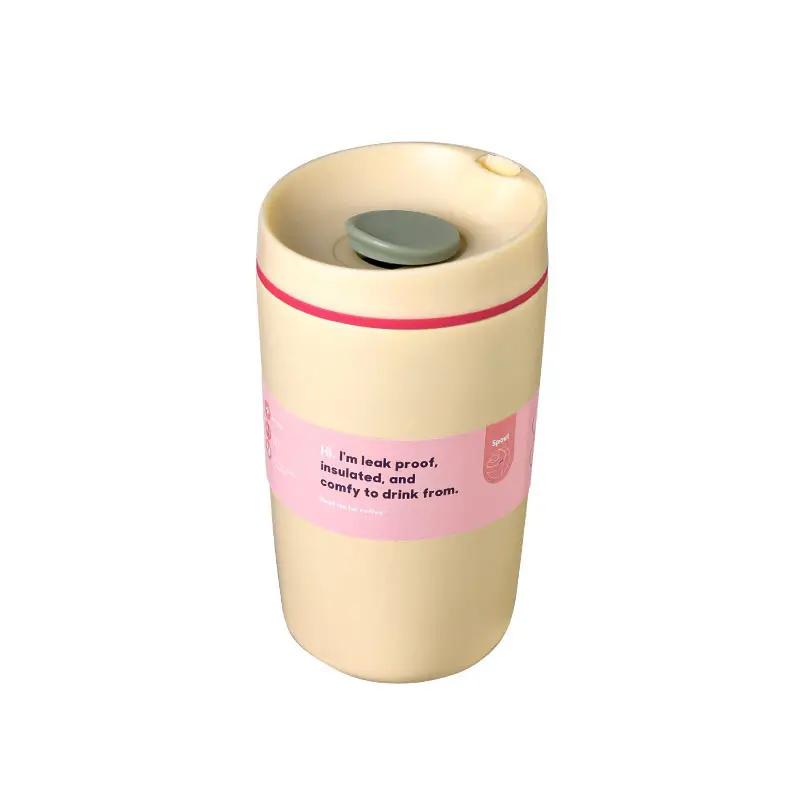 In-Stock Owala-Style Coffee Cup, 304 Stainless Steel Double-Layer Insulated Cup, Outdoor Sports Travel Insulated Straw Cup