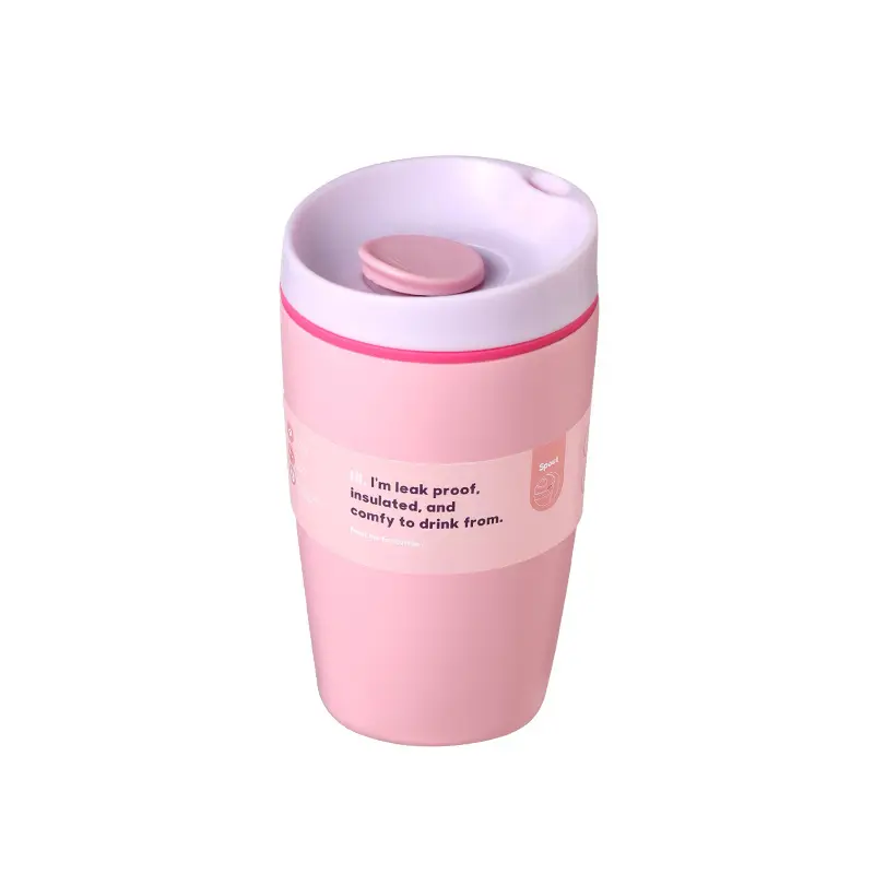 In-Stock Owala-Style Coffee Cup, 304 Stainless Steel Double-Layer Insulated Cup, Outdoor Sports Travel Insulated Straw Cup