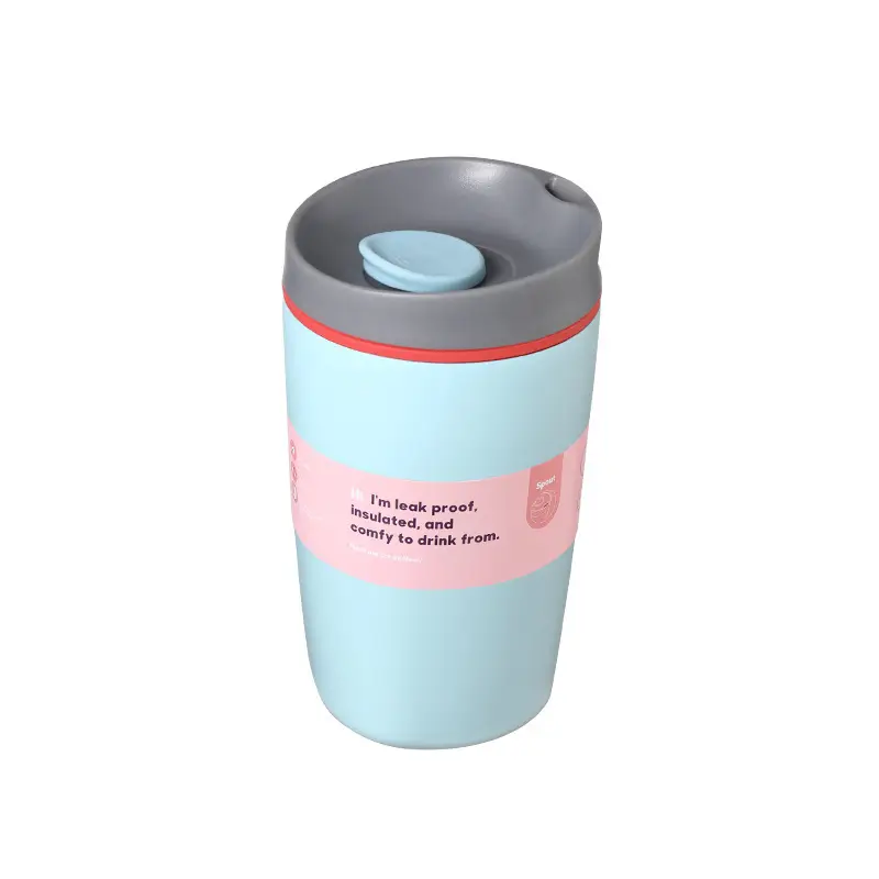 In-Stock Owala-Style Coffee Cup, 304 Stainless Steel Double-Layer Insulated Cup, Outdoor Sports Travel Insulated Straw Cup