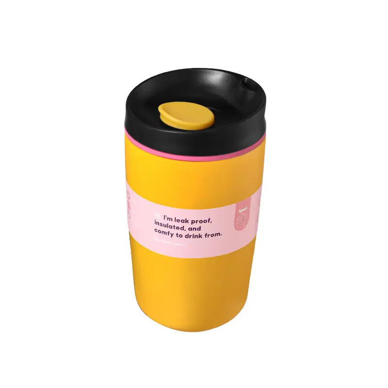 In-Stock Owala-Style Coffee Cup, 304 Stainless Steel Double-Layer Insulated Cup, Outdoor Sports Travel Insulated Straw Cup