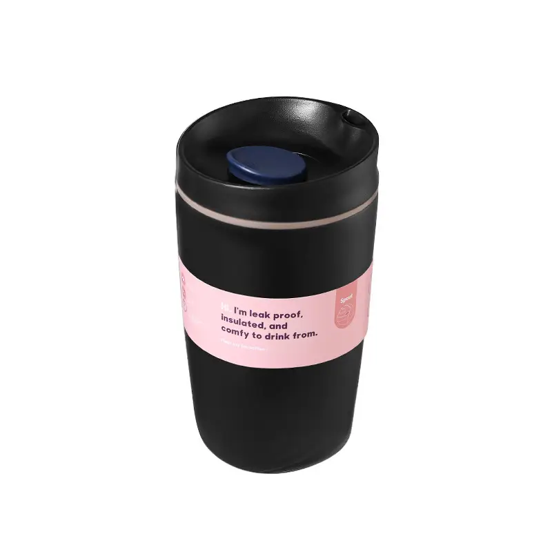 In-Stock Owala-Style Coffee Cup, 304 Stainless Steel Double-Layer Insulated Cup, Outdoor Sports Travel Insulated Straw Cup