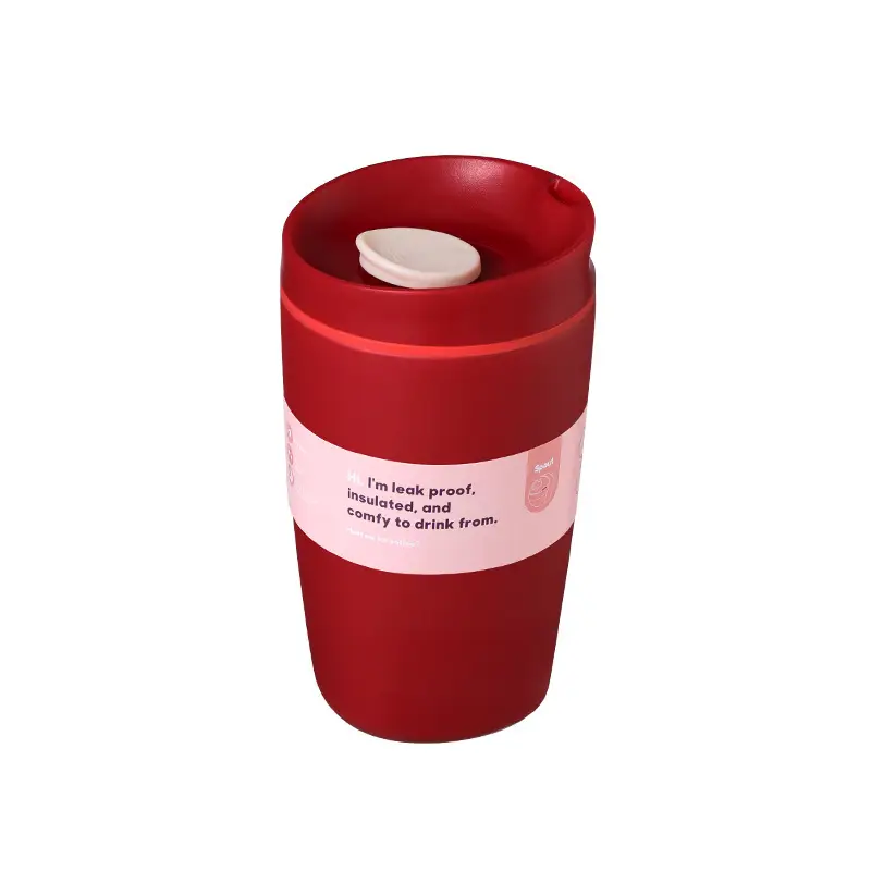 In-Stock Owala-Style Coffee Cup, 304 Stainless Steel Double-Layer Insulated Cup, Outdoor Sports Travel Insulated Straw Cup