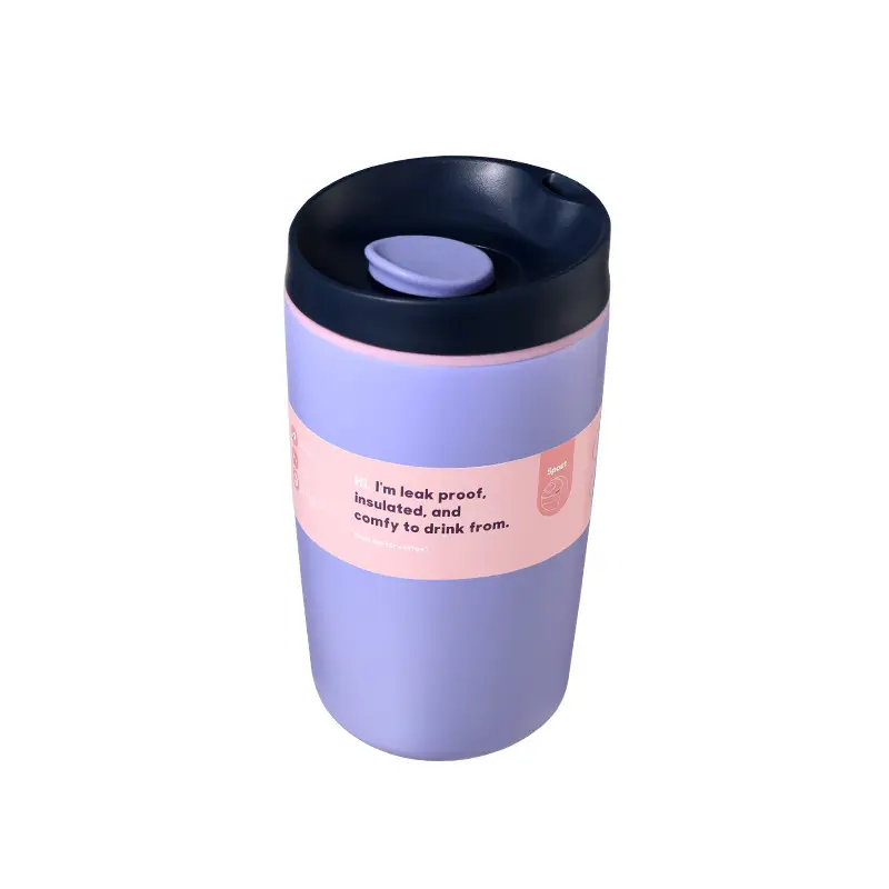 In-Stock Owala-Style Coffee Cup, 304 Stainless Steel Double-Layer Insulated Cup, Outdoor Sports Travel Insulated Straw Cup