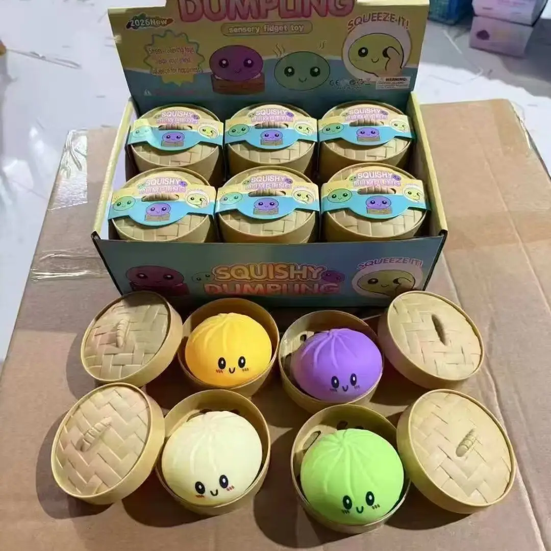 Cross-Border Popular Item: Realistic Mini Bun Stress Relief Squeeze Toy, Maltose Big Bun Stress Relief Toy, Factory Wholesale