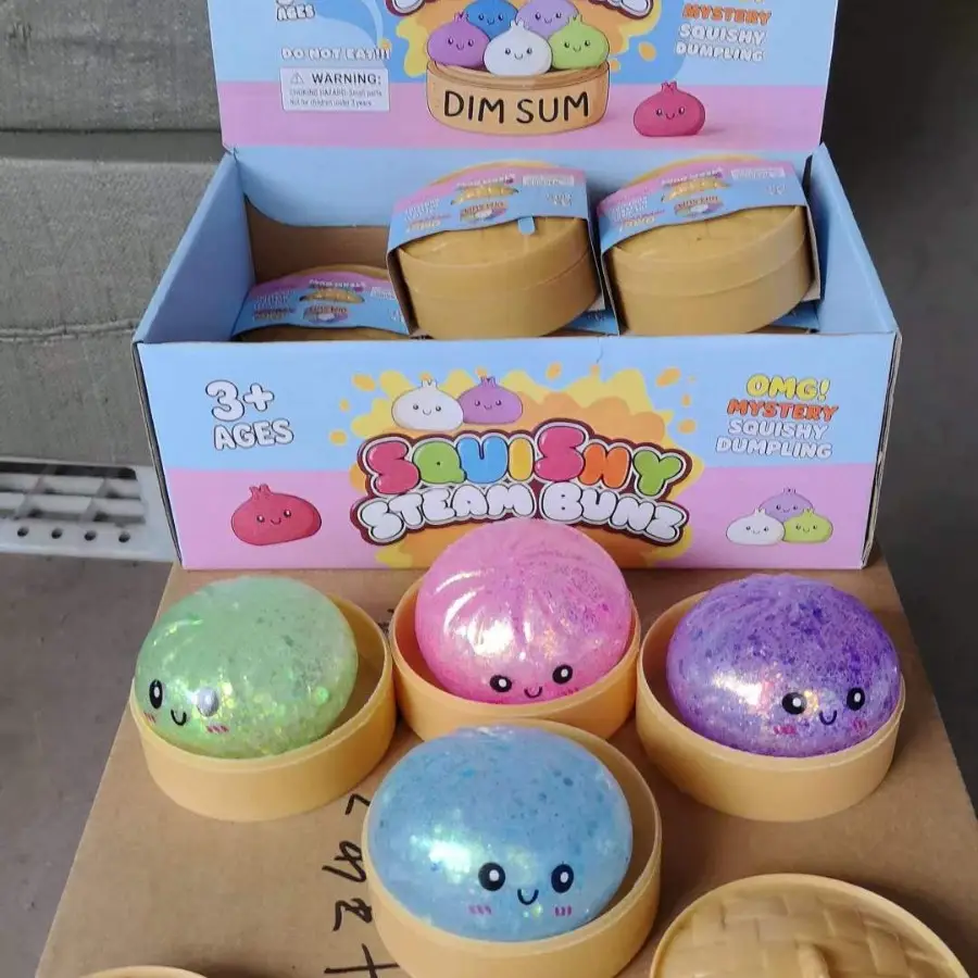 Cross-Border Popular Item: Realistic Mini Bun Stress Relief Squeeze Toy, Maltose Big Bun Stress Relief Toy, Factory Wholesale