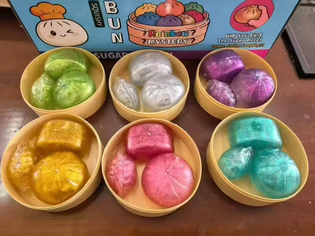 Cross-Border Popular Item: Realistic Mini Bun Stress Relief Squeeze Toy, Maltose Big Bun Stress Relief Toy, Factory Wholesale — feature 10