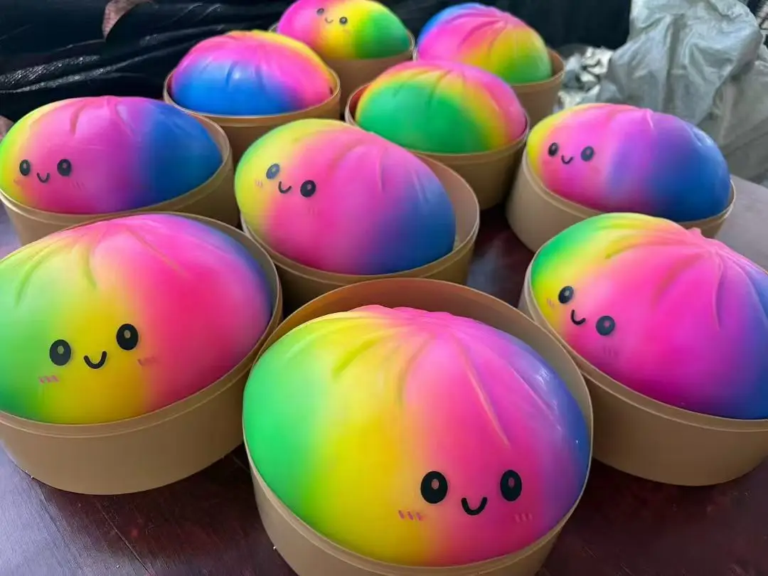 Cross-Border Popular Item: Realistic Mini Bun Stress Relief Squeeze Toy, Maltose Big Bun Stress Relief Toy, Factory Wholesale — feature 19