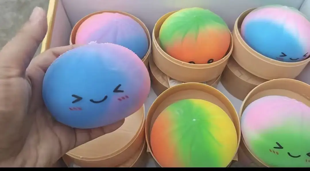 Cross-Border Popular Item: Realistic Mini Bun Stress Relief Squeeze Toy, Maltose Big Bun Stress Relief Toy, Factory Wholesale — feature 23