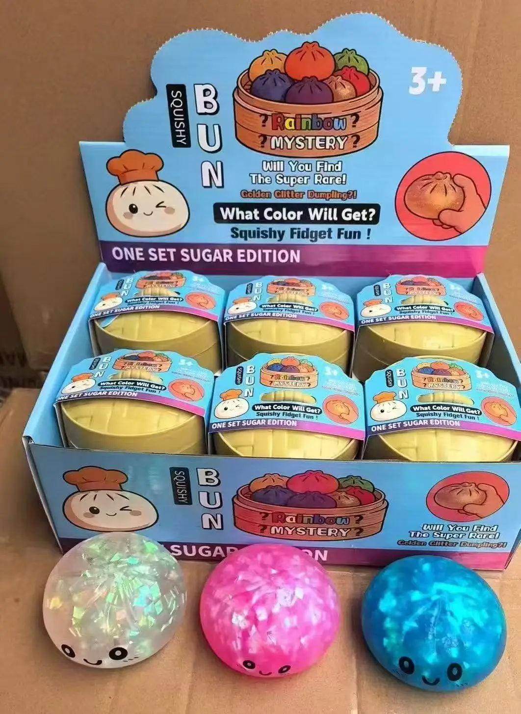 Cross-Border Popular Item: Realistic Mini Bun Stress Relief Squeeze Toy, Maltose Big Bun Stress Relief Toy, Factory Wholesale