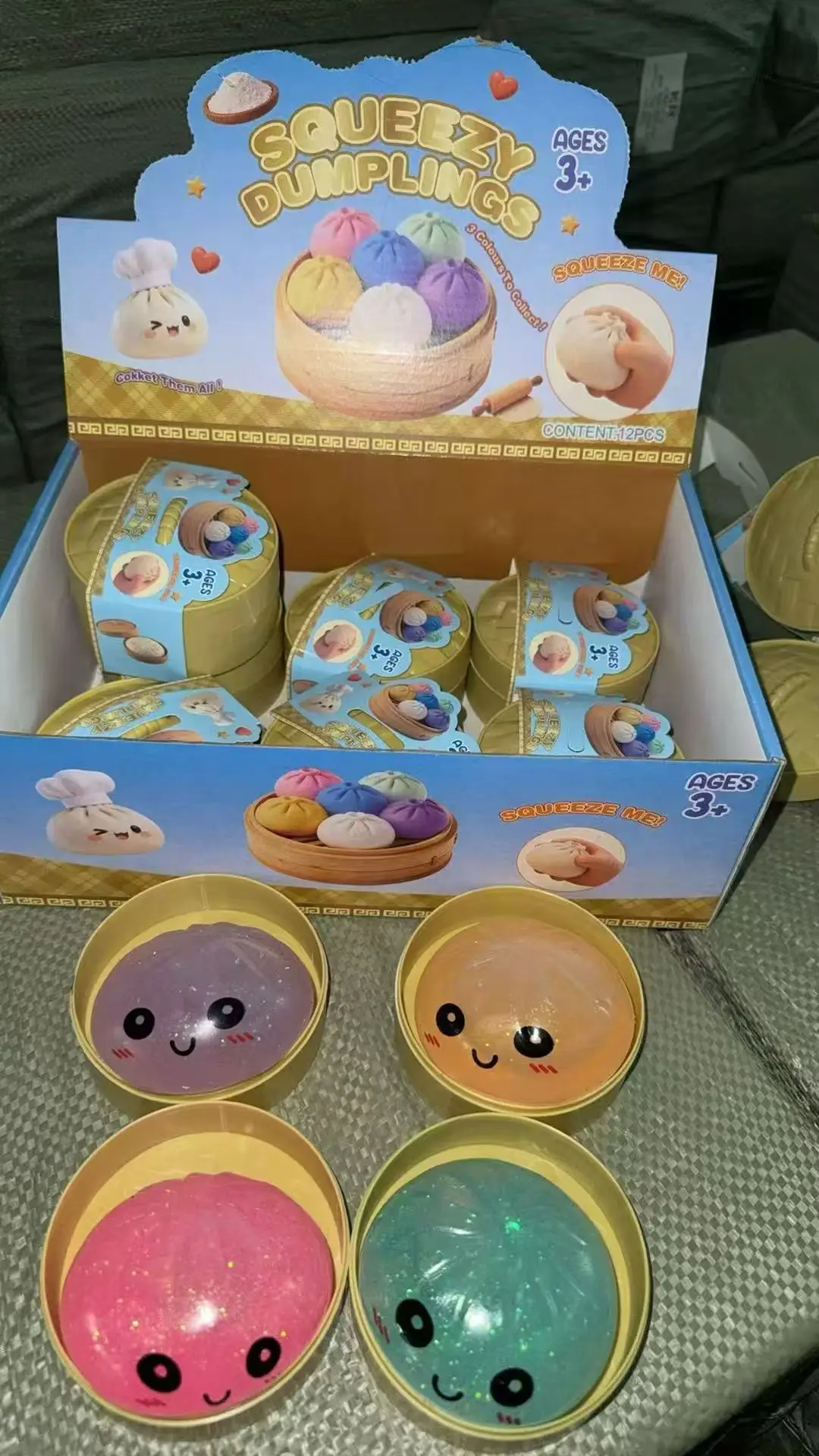Cross-Border Popular Item: Realistic Mini Bun Stress Relief Squeeze Toy, Maltose Big Bun Stress Relief Toy, Factory Wholesale