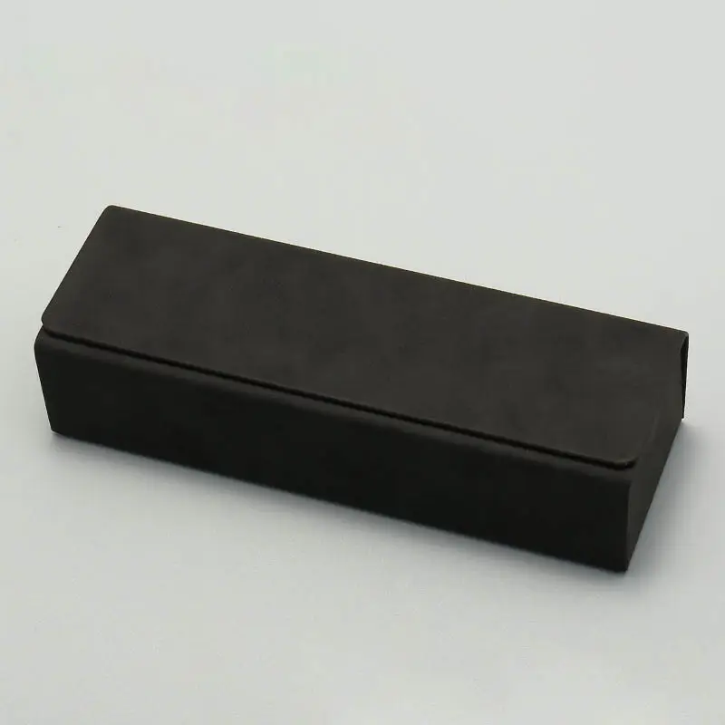 Square Leather Glasses Case, New Optical Sheepskin Pattern Handmade Case, Fresh and Stylish, Pressure-Resistant, Suitable for Storing Prescription Glasses, Customizable with Logo