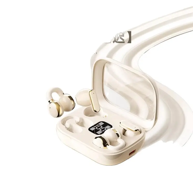 Wireless Bluetooth Dual Earphones, Ear Clip Type, Semi-In-Ear, Two-In-One, 0.05kg Pairs, Ultra-Long Battery Life, Running Noise Reduction, 2026 New Model