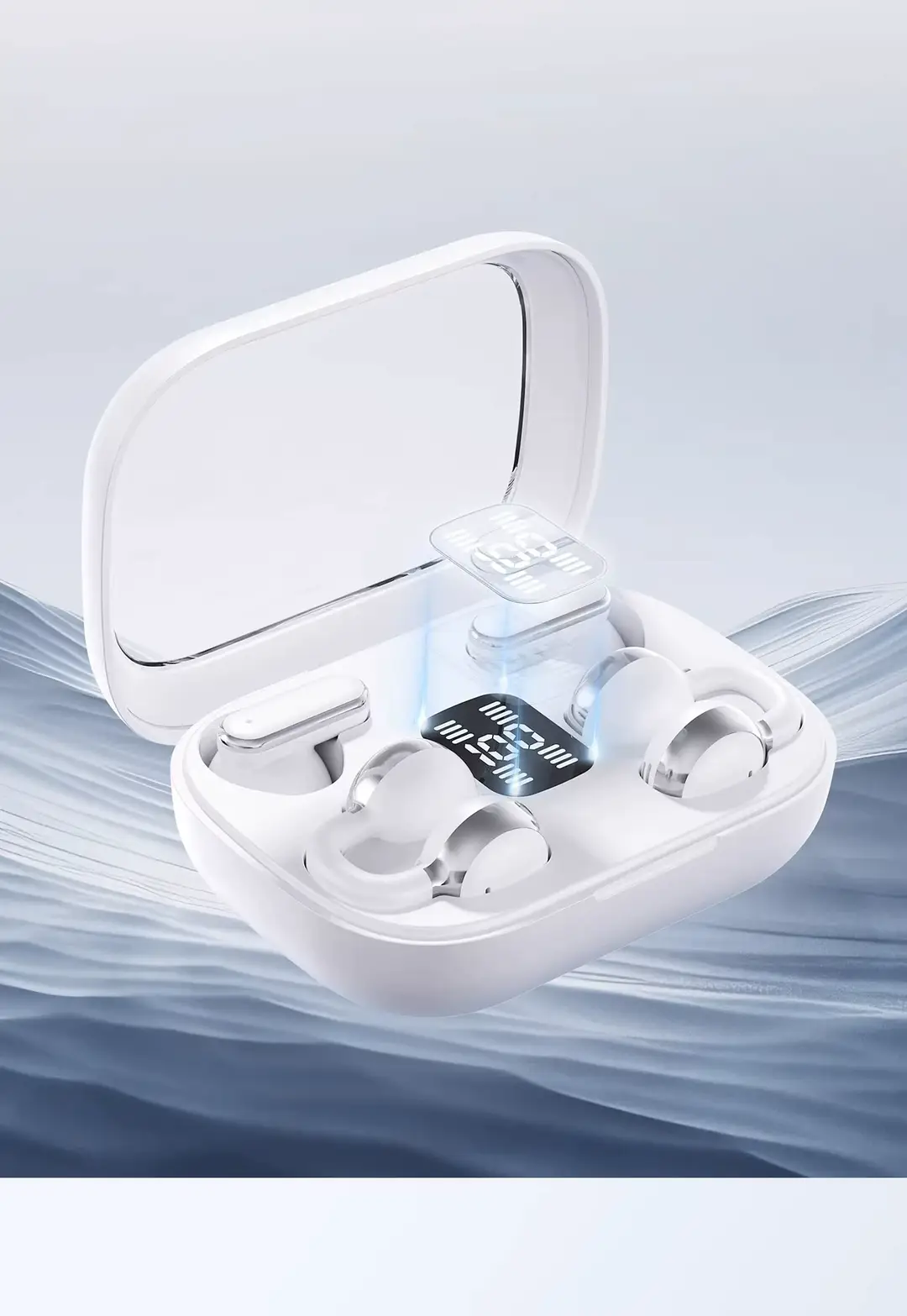 Wireless Bluetooth Dual Earphones, Ear Clip Type, Semi-In-Ear, Two-In-One, 0.05kg Pairs, Ultra-Long Battery Life, Running Noise Reduction, 2026 New Model — feature 10