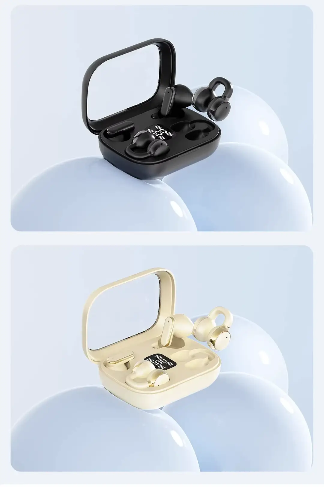 Wireless Bluetooth Dual Earphones, Ear Clip Type, Semi-In-Ear, Two-In-One, 0.05kg Pairs, Ultra-Long Battery Life, Running Noise Reduction, 2026 New Model — feature 17