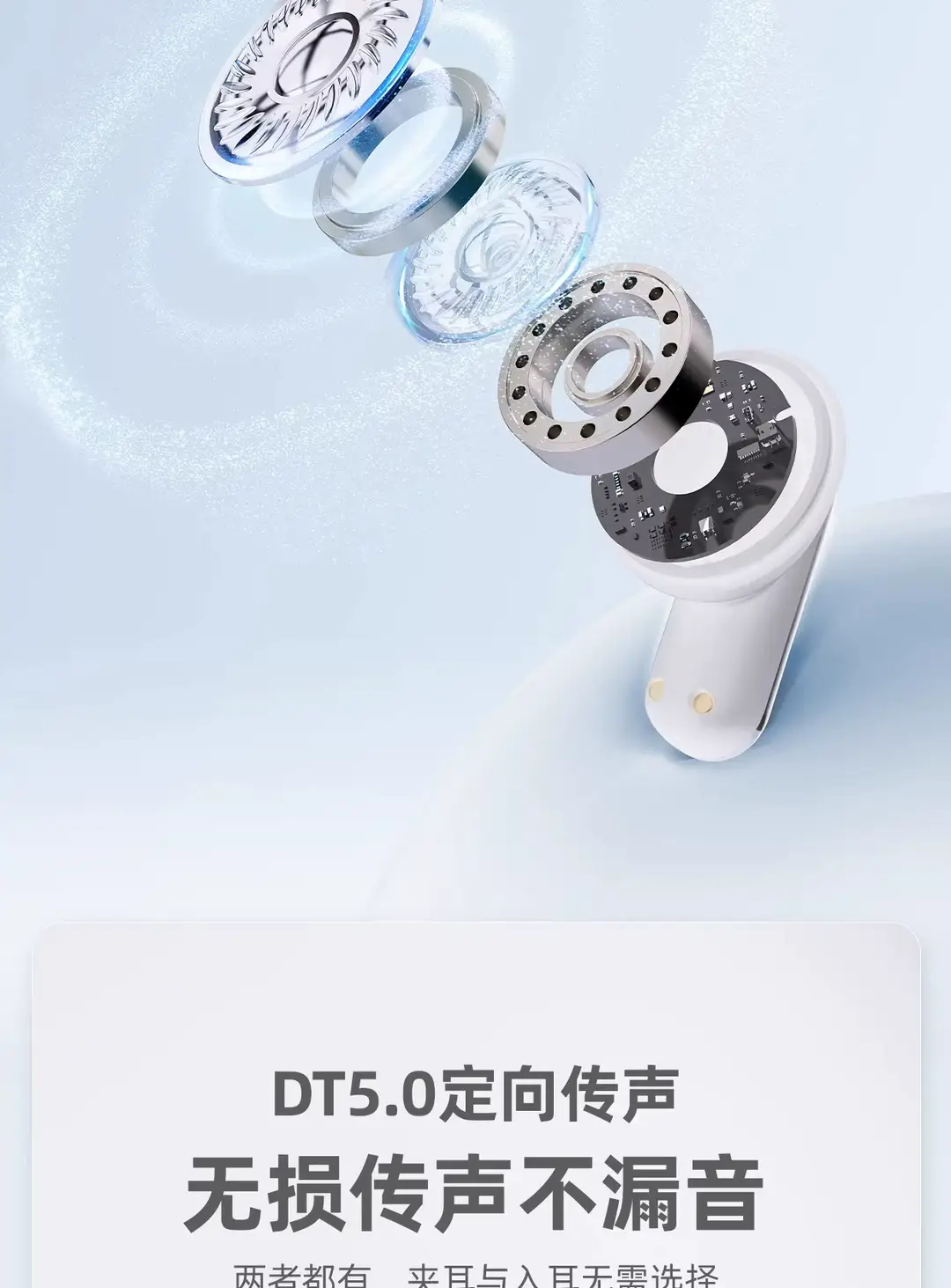 Wireless Bluetooth Dual Earphones, Ear Clip Type, Semi-In-Ear, Two-In-One, 0.05kg Pairs, Ultra-Long Battery Life, Running Noise Reduction, 2026 New Model — feature 5