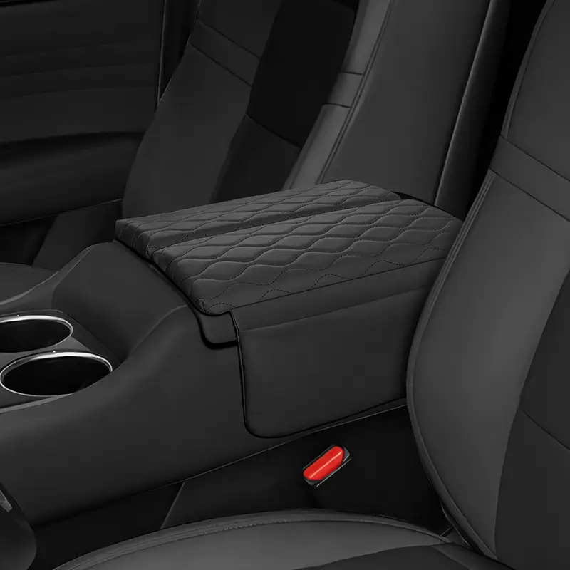 Suitable for Great Wall Menglong Plus Armrest Box Heightening Protective Cover Pad, Original Car Color Matching, Velcro Installation Storage Pocket