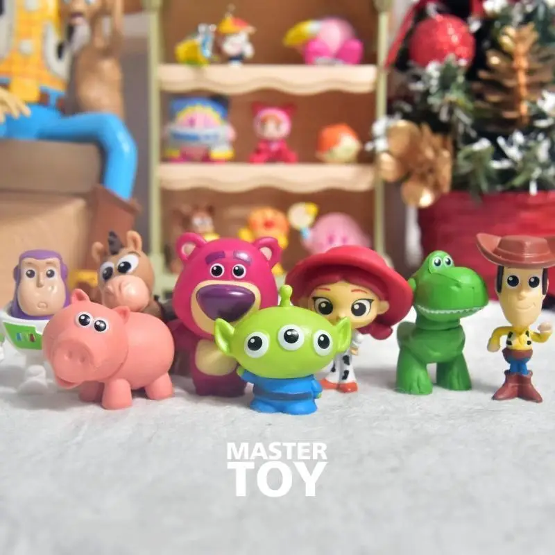 Toy Story Buzz Lightyear, Three-Eyed Alien, Lotso Bear DIY Accessories Cartoon Keychain Car Desktop Ornament — feature 5