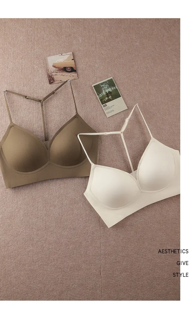 New Fashion Y-Shaped Rhinestone Backless Seamless Bra, Lightweight and Sexy Deep V Pure Desire Camisole Lingerie for Women, Comfortable and Breathable — feature 6