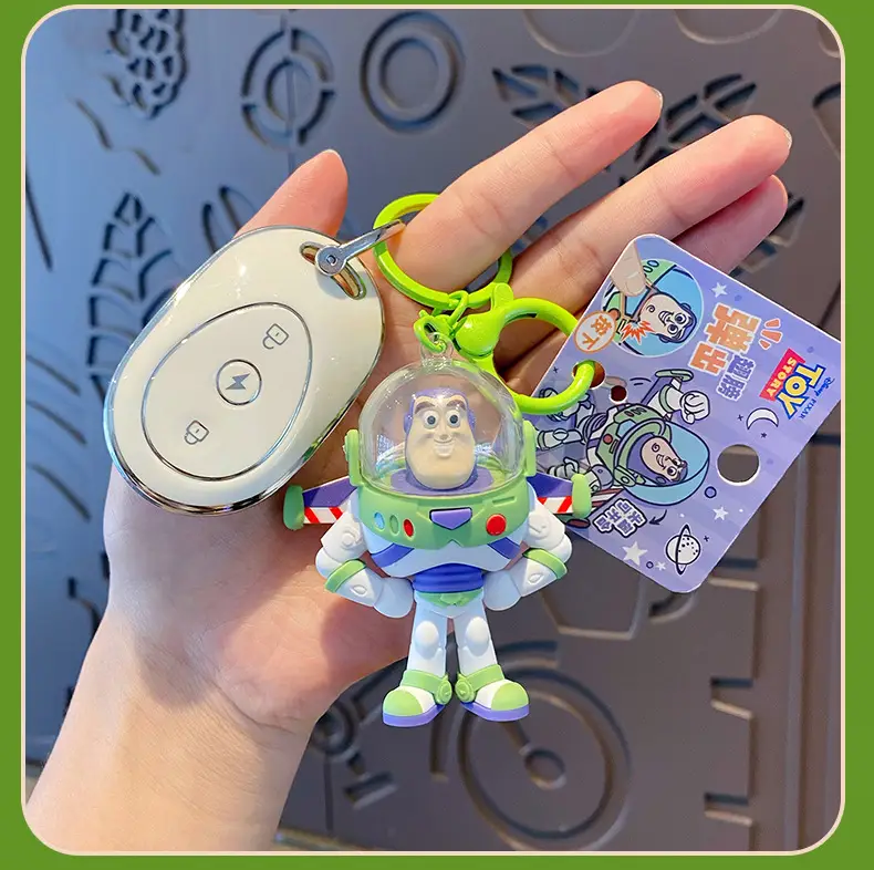 Authentic Toy Story Buzz Lightyear Winged Keychain Cartoon Multifunctional Children's Toy School Bag Pendant — feature 11