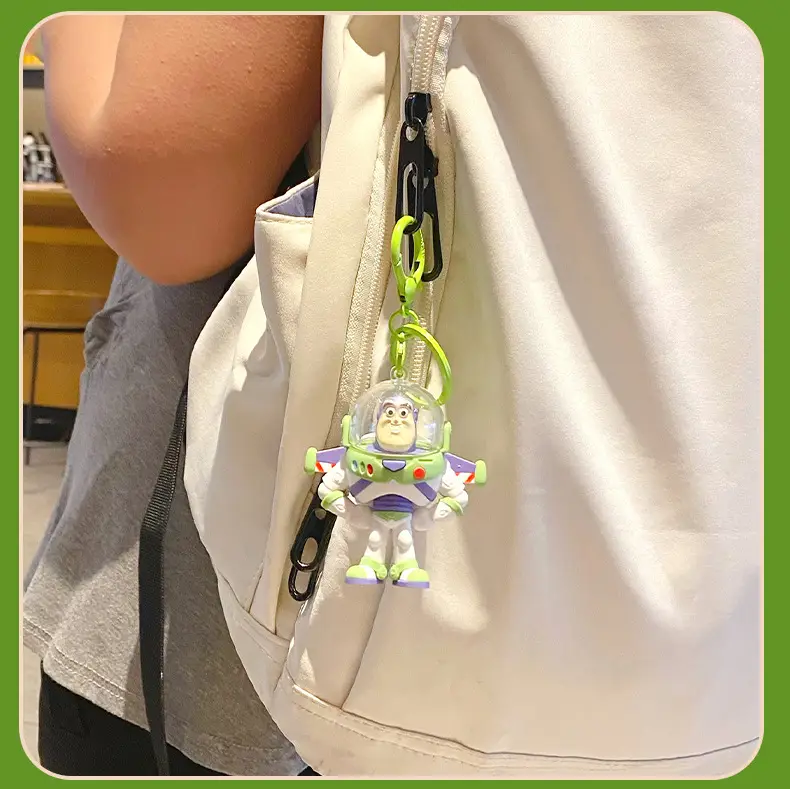 Authentic Toy Story Buzz Lightyear Winged Keychain Cartoon Multifunctional Children's Toy School Bag Pendant — feature 12