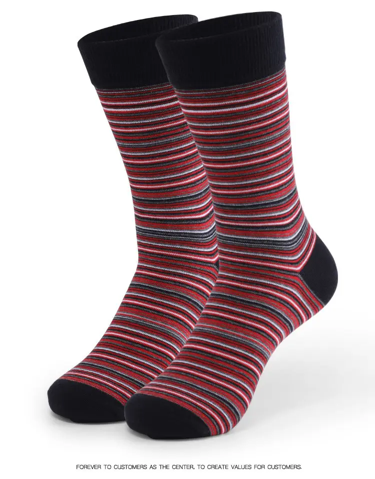 Cross-Border Foreign Trade Socks for Men, Plus Size Men's Socks, Japanese Retro Colorful Striped Mid-Tube Slouch Socks, Ins-Style Long Socks — feature 11